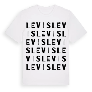 Levis ordlek t-shirt – ekologisk bomull t-shirt från Pinshirt