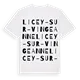 Licey-sur-Vingeanne ordlek t-shirt