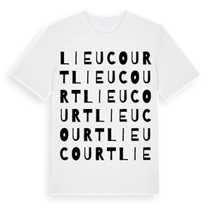 Lieucourt ordlek t-shirt – ekologisk bomull t-shirt från Pinshirt