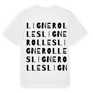 Lignerolles ordlek t-shirt – ekologisk bomull t-shirt från Pinshirt
