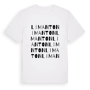 Limanton ordlek t-shirt – ekologisk bomull t-shirt från Pinshirt