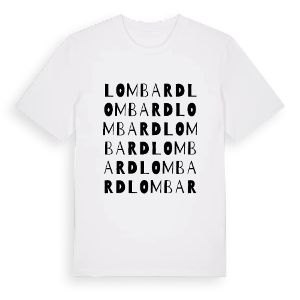Lombard ordlek t-shirt – ekologisk bomull t-shirt från Pinshirt