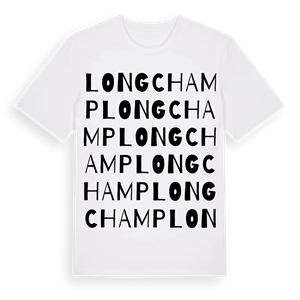 Longchamp ordlek t-shirt – ekologisk bomull t-shirt från Pinshirt