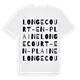 Longecourt-en-Plaine ordlek t-shirt