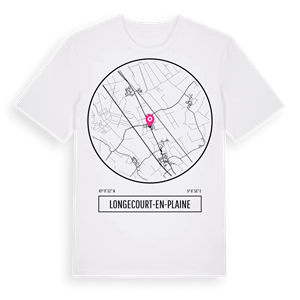 Longecourt-en-Plaine t-shirt – ekologisk bomull t-shirt från Pinshirt