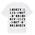 Longevilles-Mont-d'Or ordlek t-shirt