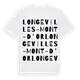 Longevilles-Mont-d'Or ordlek t-shirt