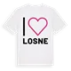 Jag älskar Losne t-shirt stort tryck
