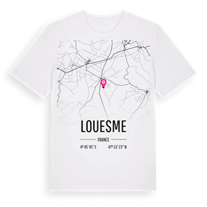 Louesme karta t-shirt – ekologisk bomull t-shirt från Pinshirt