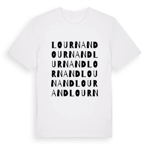 Lournand ordlek t-shirt – ekologisk bomull t-shirt från Pinshirt