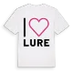 Jag älskar Lure t-shirt stort tryck