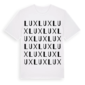Lux ordlek t-shirt – ekologisk bomull t-shirt från Pinshirt