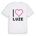 Jag älskar Luze t-shirt stort tryck