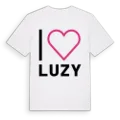 Jag älskar Luzy t-shirt stort tryck