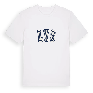 Lys college t-shirt – ekologisk bomull t-shirt från Pinshirt