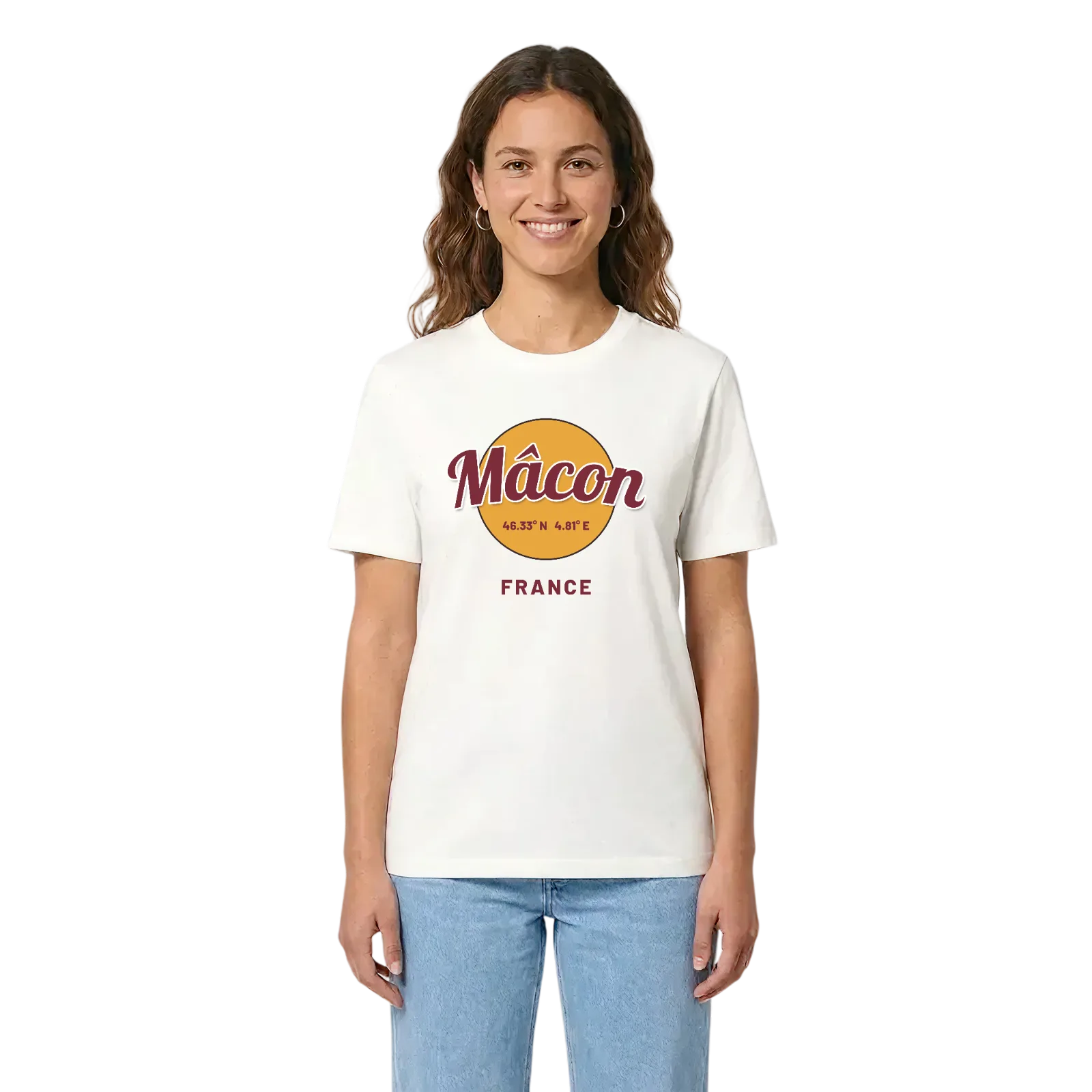 Mâcon cirkel t-shirt – White, i miljö