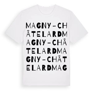 Magny-Châtelard ordlek t-shirt – ekologisk bomull t-shirt från Pinshirt