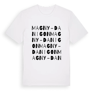 Magny-Danigon ordlek t-shirt – ekologisk bomull t-shirt från Pinshirt