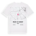 Magny-lès-Aubigny karta t-shirt
