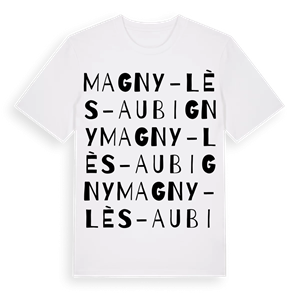 Magny-lès-Aubigny ordlek t-shirt – ekologisk bomull t-shirt från Pinshirt