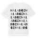 Malange ordlek t-shirt