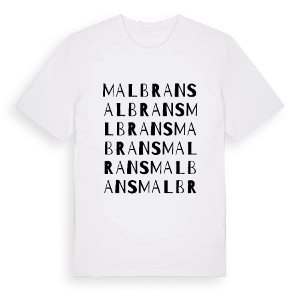 Malbrans ordlek t-shirt – ekologisk bomull t-shirt från Pinshirt