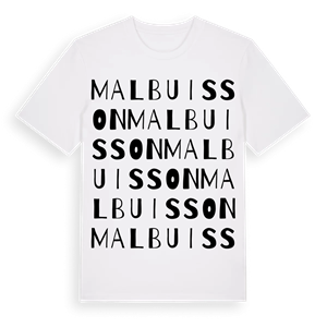 Malbuisson ordlek t-shirt – ekologisk bomull t-shirt från Pinshirt