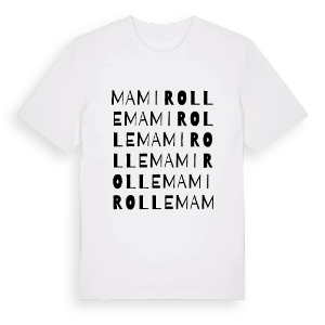 Mamirolle ordlek t-shirt – ekologisk bomull t-shirt från Pinshirt