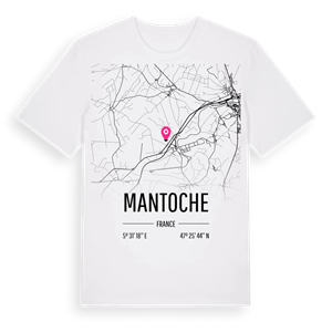 Mantoche karta t-shirt – ekologisk bomull t-shirt från Pinshirt