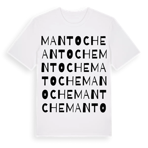 Mantoche ordlek t-shirt – ekologisk bomull t-shirt från Pinshirt