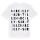 Marcilly-sur-Tille ordlek t-shirt