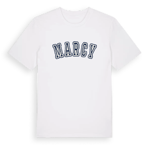 Marcy college t-shirt – ekologisk bomull t-shirt från Pinshirt