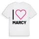 Jag älskar Marcy t-shirt stort tryck