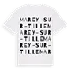 Marey-sur-Tille ordlek t-shirt