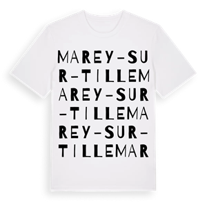 Marey-sur-Tille ordlek t-shirt – ekologisk bomull t-shirt från Pinshirt