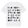 Marigny-le-Cahouët ordlek t-shirt