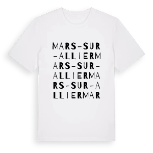 Mars-sur-Allier ordlek t-shirt – ekologisk bomull t-shirt från Pinshirt