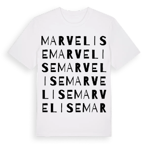 Marvelise ordlek t-shirt – ekologisk bomull t-shirt från Pinshirt