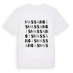 Massangis ordlek t-shirt – ekologisk bomull t-shirt från Pinshirt