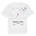 Massingy-lès-Semur karta t-shirt