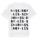 Massingy-lès-Semur ordlek t-shirt