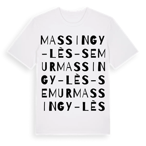 Massingy-lès-Semur ordlek t-shirt – ekologisk bomull t-shirt från Pinshirt