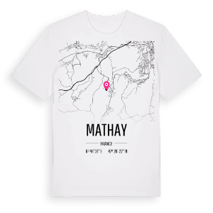 Mathay karta t-shirt – ekologisk bomull t-shirt från Pinshirt
