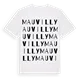 Mauvilly ordlek t-shirt