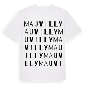Mauvilly ordlek t-shirt – ekologisk bomull t-shirt från Pinshirt