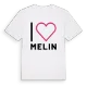Jag älskar Melin t-shirt stort tryck