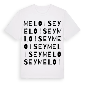 Meloisey ordlek t-shirt – ekologisk bomull t-shirt från Pinshirt