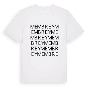 Membrey ordlek t-shirt – ekologisk bomull t-shirt från Pinshirt