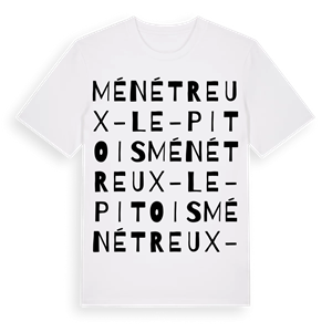 Ménétreux-le-Pitois ordlek t-shirt – ekologisk bomull t-shirt från Pinshirt