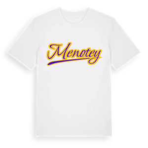 Menotey baseball t-shirt – ekologisk bomull t-shirt från Pinshirt
